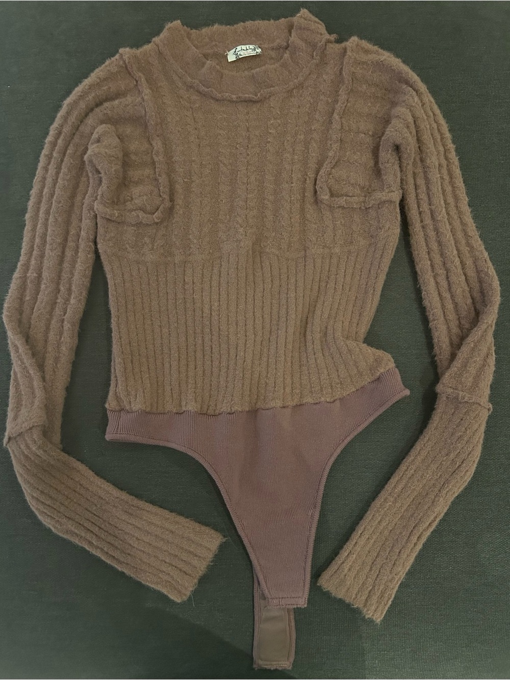 Free People: Intimately
Keep Me Warm Cable Stitch Bodysuit